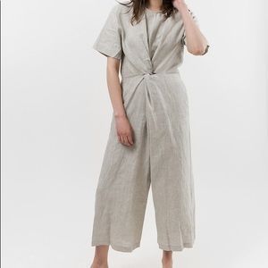 Shaina Mote Verana Jumpsuit NWT 6 Flax Linen